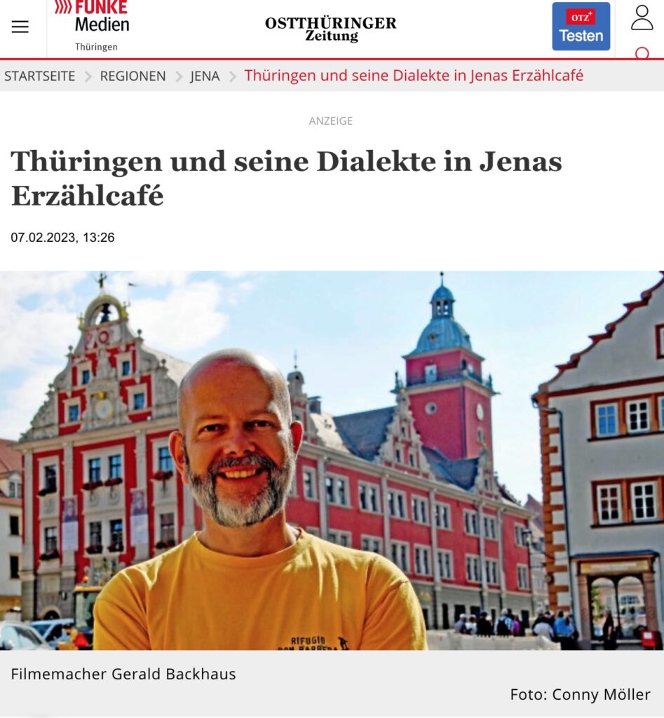 Thüringen, Deine Sprache – Thüringer Dialekte und Mundarten – Gerald ...